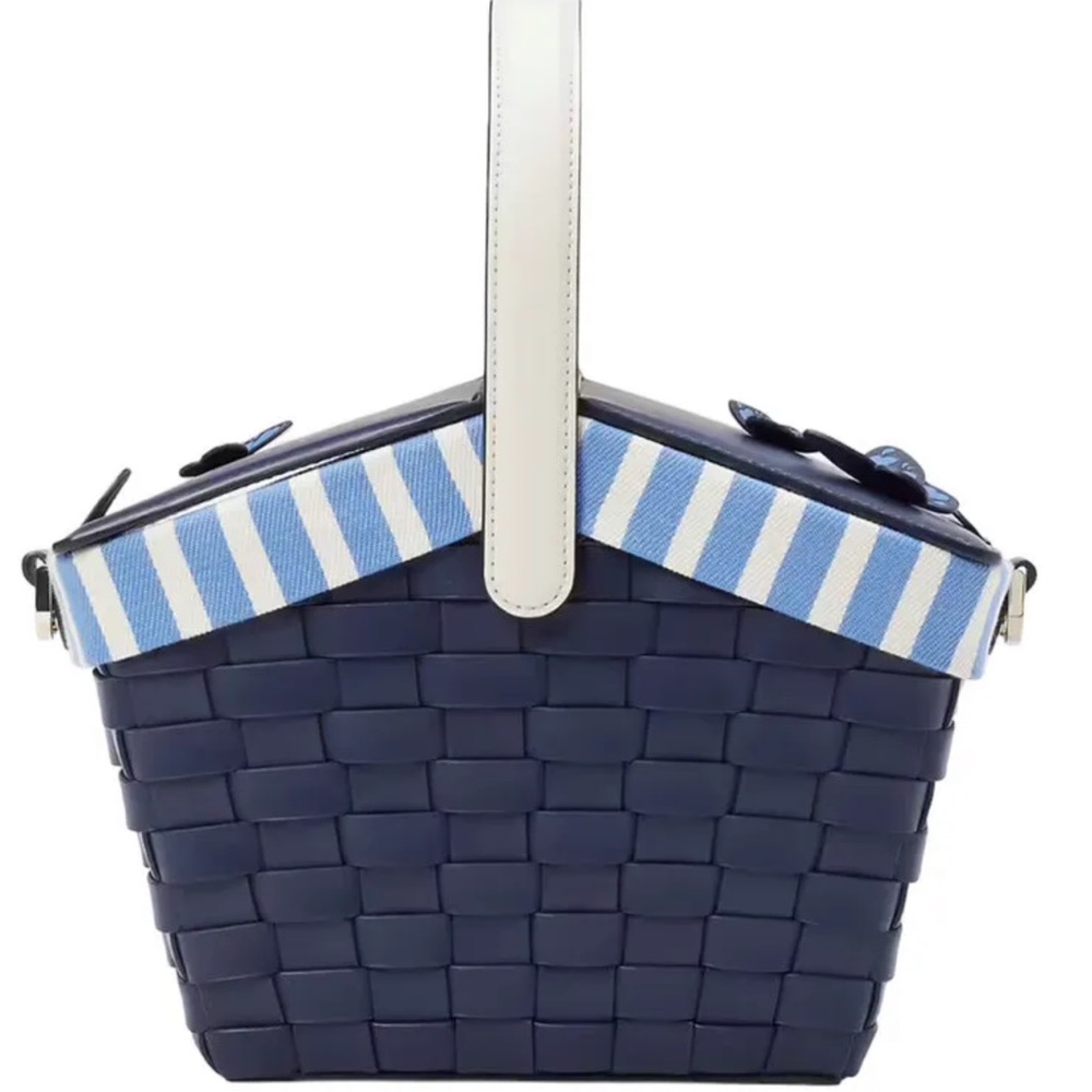 BUNDLE❤️Kate Spade Novelty Butterfly Flutter Fly Picnic Basket Bag + Wallet - Picture 9 of 9
